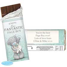 Personalised Me to You Page Boy Usher Wedding Chocolate Bar Image Preview